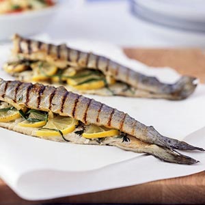 recept na grilovaného pstruha
